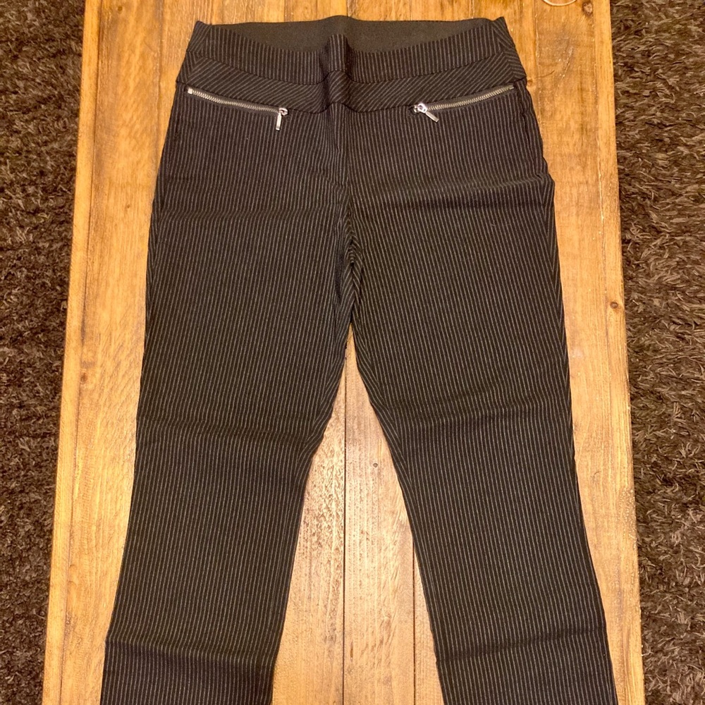 Pinstripe Cropped Pants